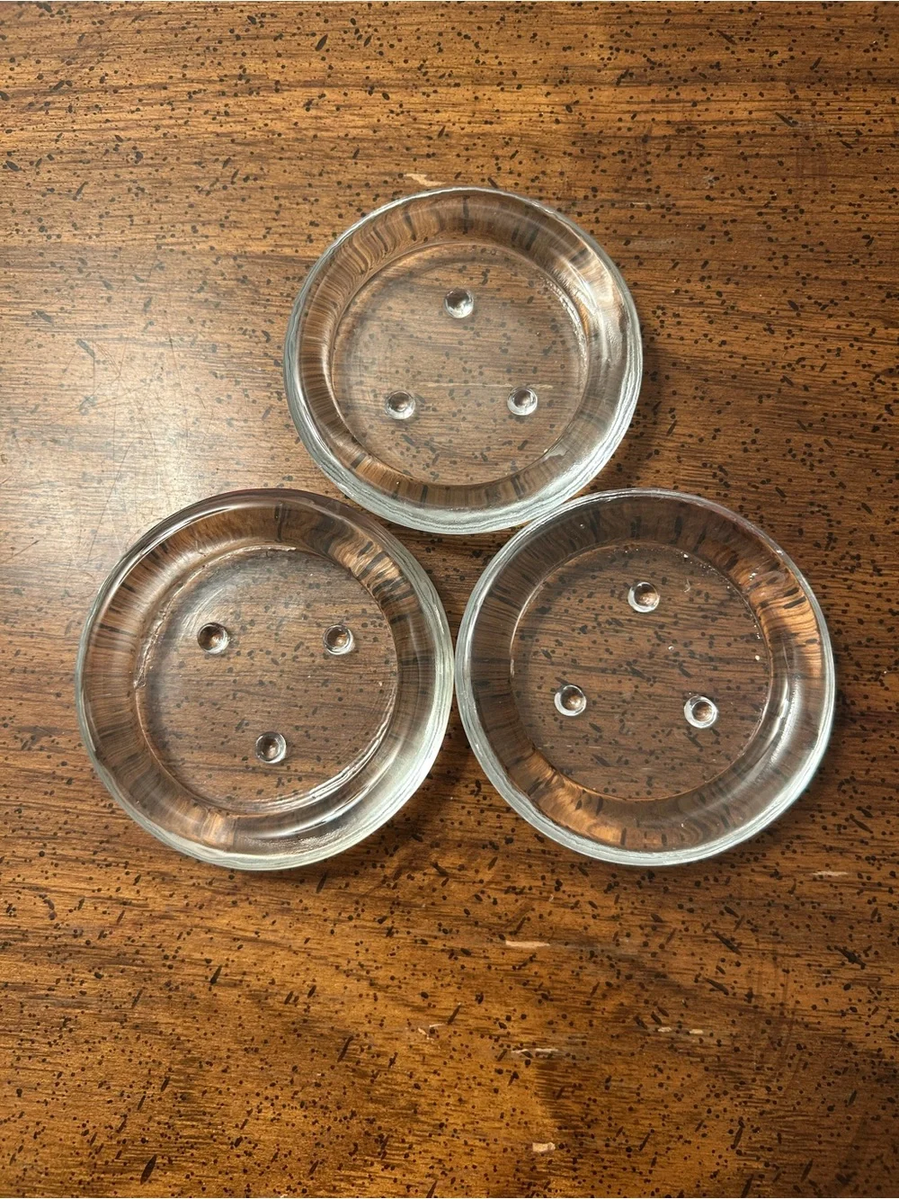 Pier One Set of 3 Clear Glass Tea Light Holders with Owl Shaped Candle